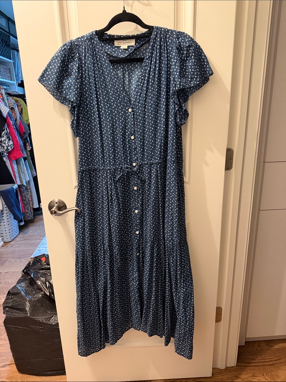 Birds of Paradis Trovata cotton dress. Size medium